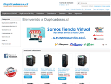 Tablet Screenshot of duplicadoras.cl